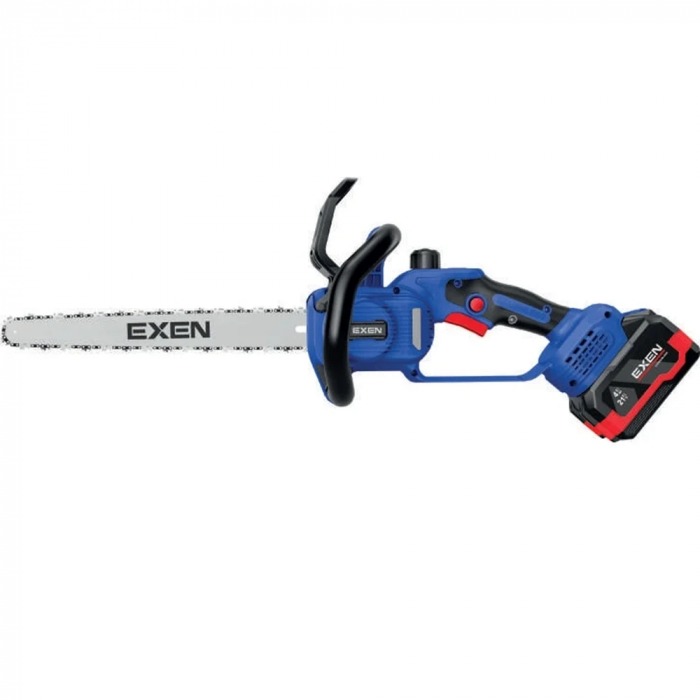 Exen ENG634T 21V 30 cm Kömürsüz Zincirli Testere · 2 × 4.0 Ah