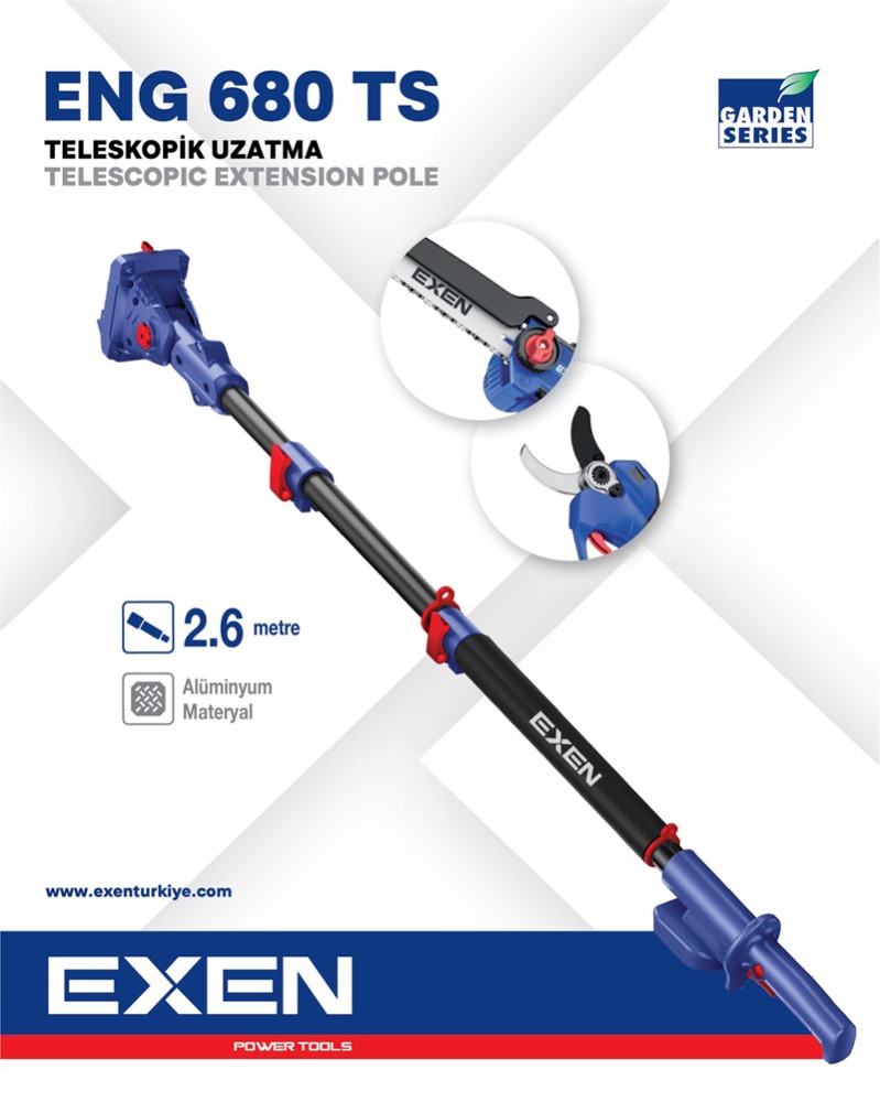 Exen ENG680TS 1.5–2.6 m Teleskopik Budama Uzatma Aparatı